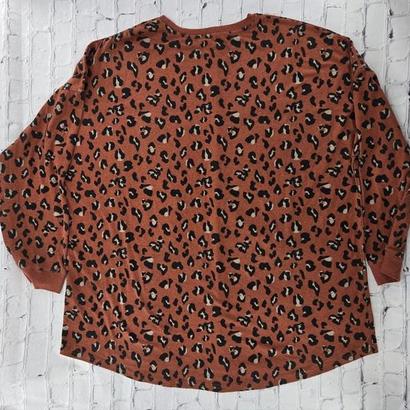 MarleyLilly Cheeta Print Long Sleeve Tee Size 2XL - Picture 6 of 7